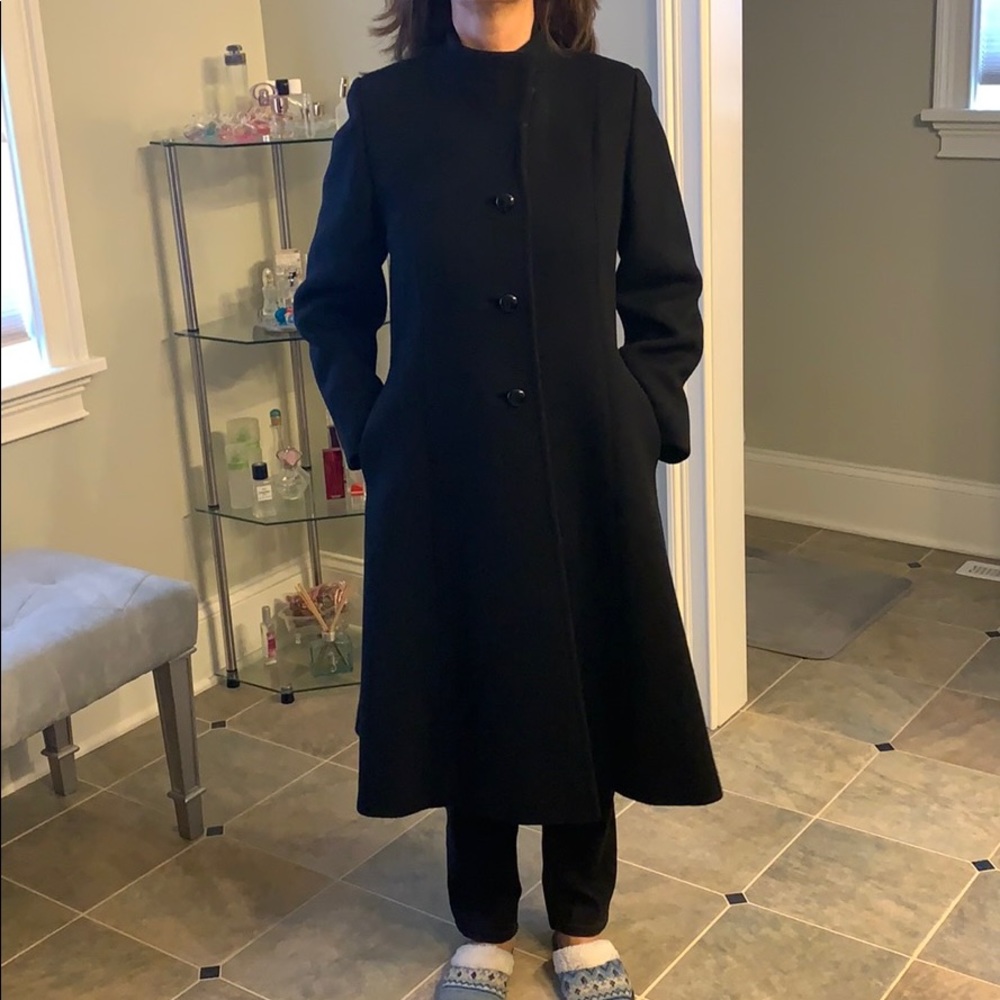 Black wool coat
